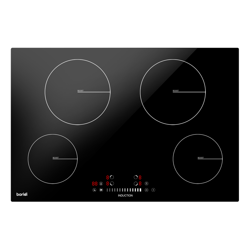 Baridi Integrated Induction Hob with 4 Cooking Zones 77cm 7200W Output
