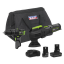 2 x SV10.8 Series Cordless Combi Drill & Multi-Tool Kit 10.8V - 2 Batteries & Euro Plug