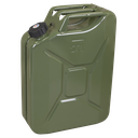 Screw Cap Metal Jerry Can 20L - Green