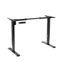 Dellonda Single Motor Ultra-Quiet Adjustable-Height Desk Frame with Digital Control Panel 70kg Capacity - Black