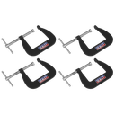 Junior C-Clamp Set 64mm x 64mm 4pc