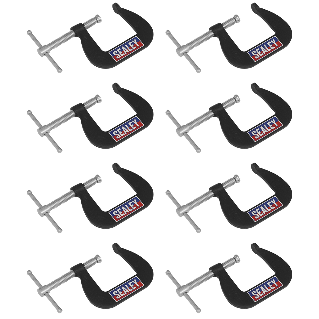 Junior C-Clamp Set 38mm x 38mm 8pc
