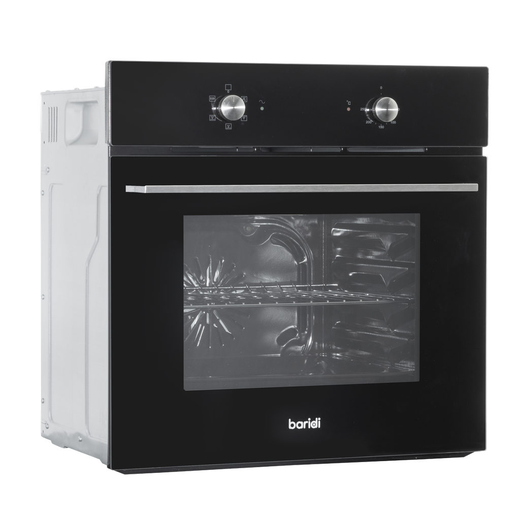 Baridi Integrated Fan-Assisted Electric Oven 60cm 55L Capacity - Black