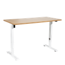 Dellonda Single Motor Ultra-Quiet Adjustable-Height Electric Sit/Stand Desk - Oak Desktop