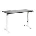 Dellonda Single Motor Ultra-Quiet Adjustable-Height Electric Sit/Stand Desk - Black Desktop