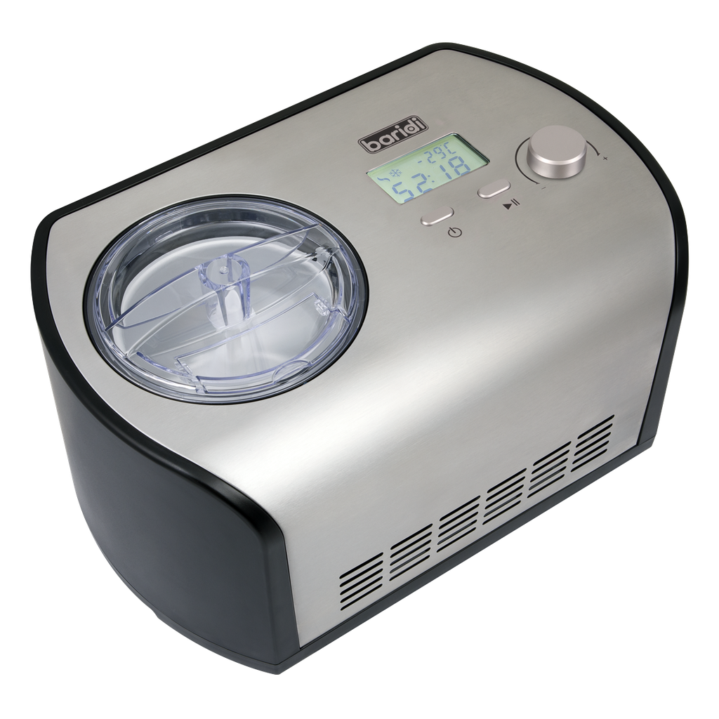 Baridi Ice Cream Maker with Fast Freeze 1.2L Capacity - Stainless Steel