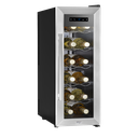 Baridi 12 Bottle Wine Fridge & Cooler - Stainless Steel