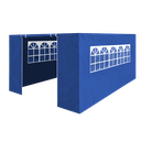 Dellonda Premium Side Walls/Doors/Windows for Gazebo/Marquee, Fits 3 x 4.5m Models - Blue