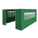 Dellonda Premium Side Walls/Doors/Windows for Gazebo/Marquee, Fits 3 x 4.5m Models - Dark Green