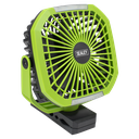 4-Speed Portable Clip Fan with Worklight 8"