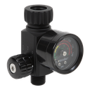 Premier On-Gun Air Pressure Regulator/Gauge with Glass Lens