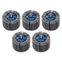 80 x 40mm Abrasive Flap Wheel on 6mm Shaft 40Grit - Pack of 5