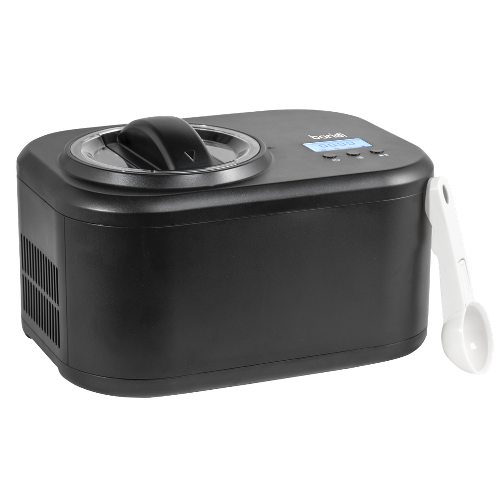 Baridi Automatic Churning Ice Cream Machine 1L - Black