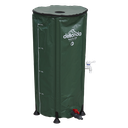 Dellonda Collapsible PVC Garden Water Butt with Zipped Lid & Drain Tap 100L