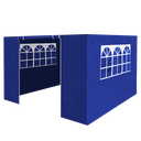 Dellonda Premium Side Walls/Doors/Windows for Gazebo/Marquee, Fits 2 x 2m Models - Blue