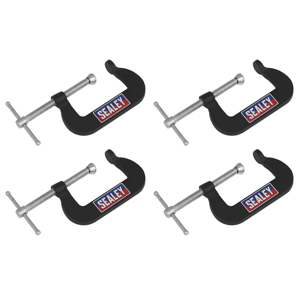 Junior C-Clamp Set 51mm x 32mm 4pc