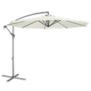Dellonda Banana Parasol with Cover 3m - Cream