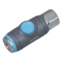 PCL Push-Button Safety Coupling Body Female 1/2"BSP