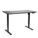 Dellonda Black Electric Height Adjustable Standing Desk with Memory, Quiet, 1400x700mm