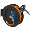 15m Retractable High-Visibility Hybrid Air Hose with Metal Reel 10mm ID