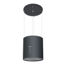 Baridi Round Island Cooker Hood 35cm - Black