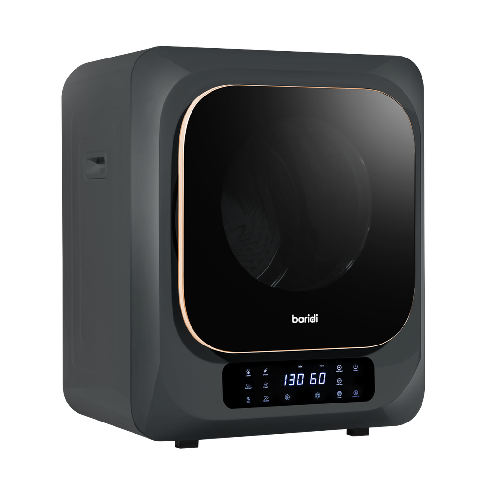 Baridi Tabletop Tumble Dryer with Digital Controls 2.5kg Capacity - Black