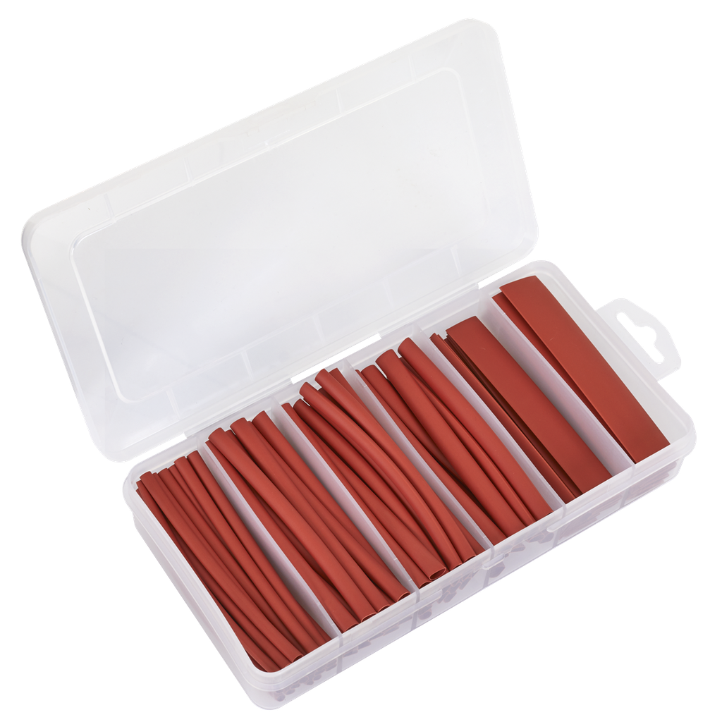 Heat Shrink Tubing Assortment 100mm 95pc - Red