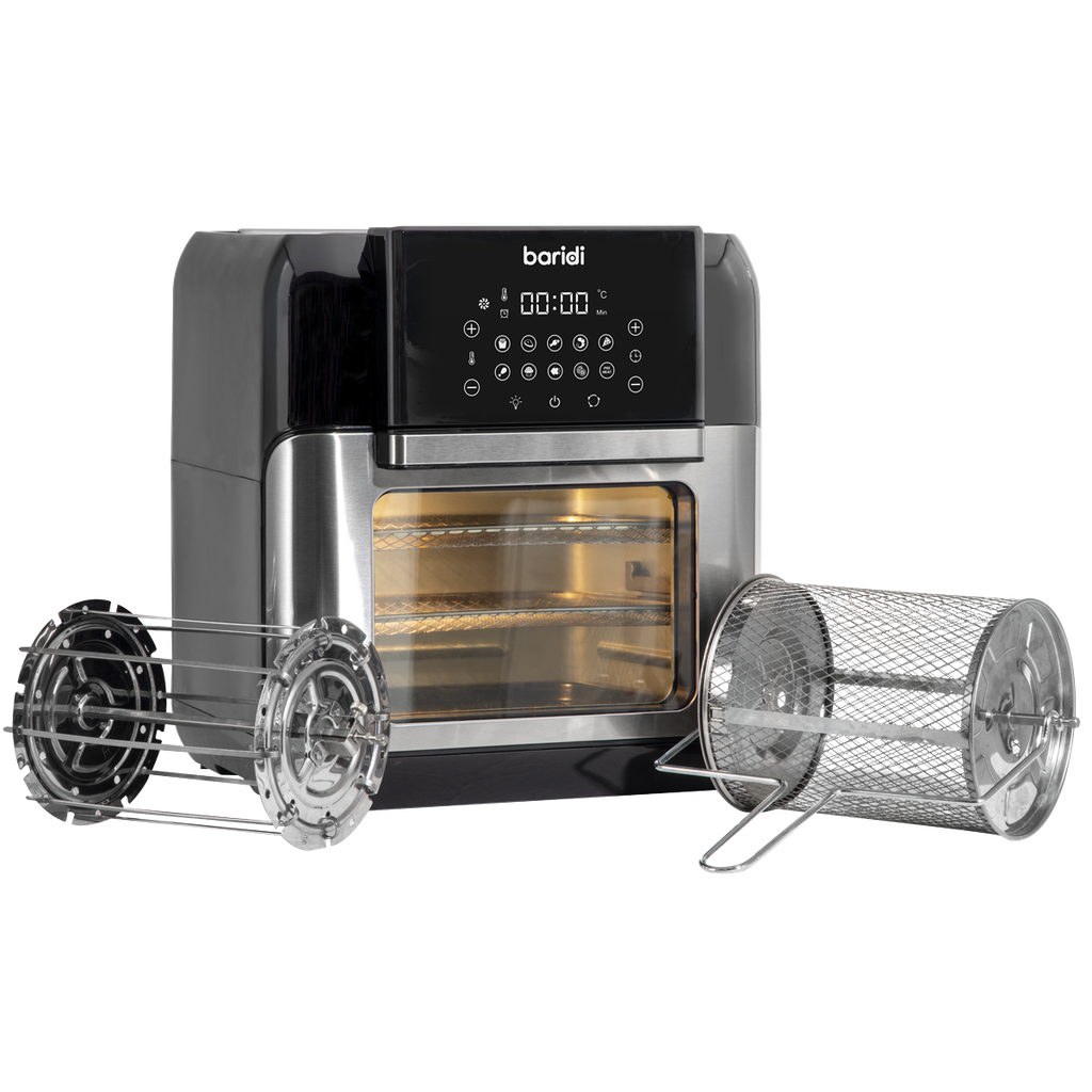 Baridi Air Fryer & Rotisserie Oven including Accessory Kit 12L Capacity