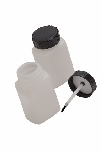 [FMT074001/PLAIN] Touch up paint bottle. 60ml capacity with inbuilt brush & agitating marble. Secure fitted lid. 200 bottles per case. Supplied with write on ID lables.