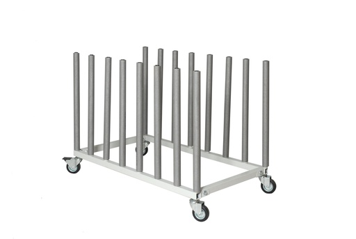 [FMT1226] Mobile vehicle panel storage rack for 7 panels. 1200mmx 780mm