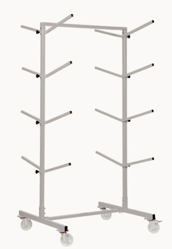 [FMT224S] Bumper storage rack for 8 large bumpers. Mobile
