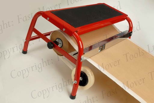 [FMT4100] masking paper dispenser with tape applicator. 450mm wide. Floor standing with step up stand