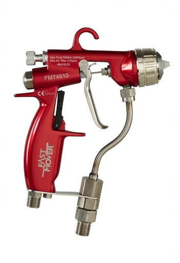 [FMT4610] Air assisted airless spray gun. Max pressure 200BAR. Fitted with 411 tip