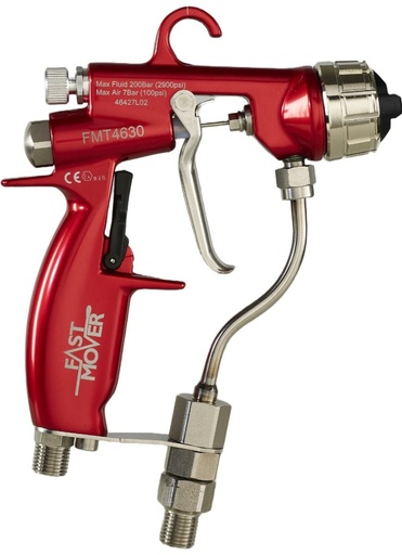 [FMT4630] Air assisted airless spray gun. Max pressure 200BAR. Fitted with 411 tip