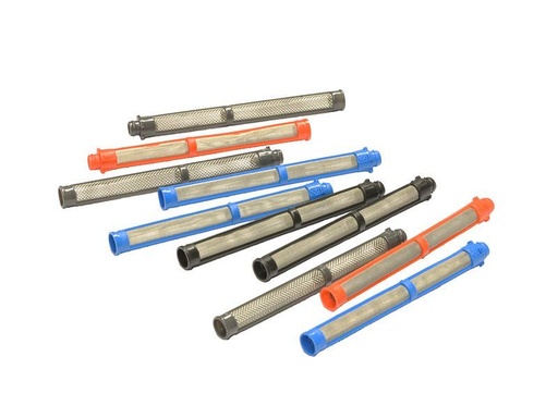 [FMT4790] 100 Mesh inline pencil airless spray gun filter. Blue. 10 filters per pack