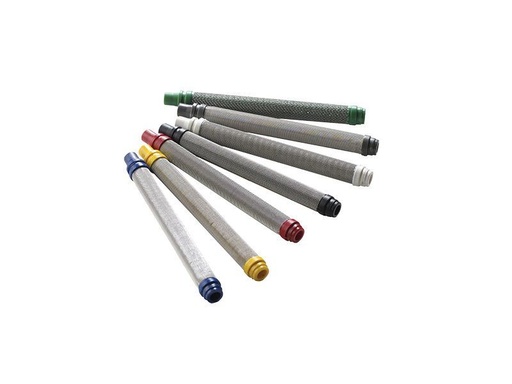 [FMT4794] 100 Mesh inline pencil airless spray gun filter. Yellow. 10 filters per pack