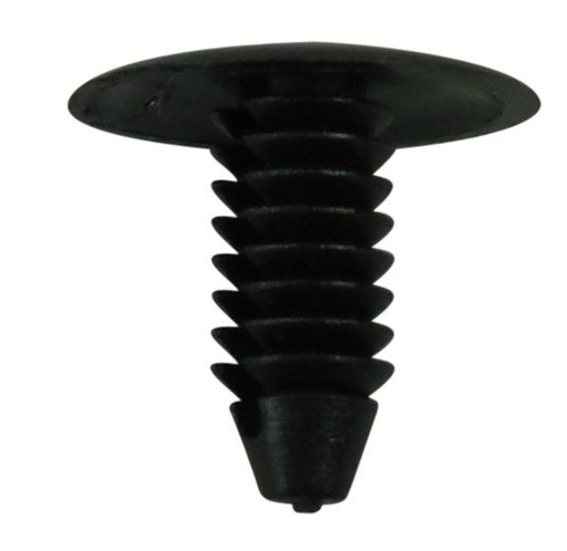 [FMT50103] Trim Clip. Black Fir Tree to fit 7.5mm Hole. PK 10