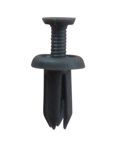 [FMT50119] Trim Clip Blk Screw Rivet to fit 5.2mm Hole. PK 10