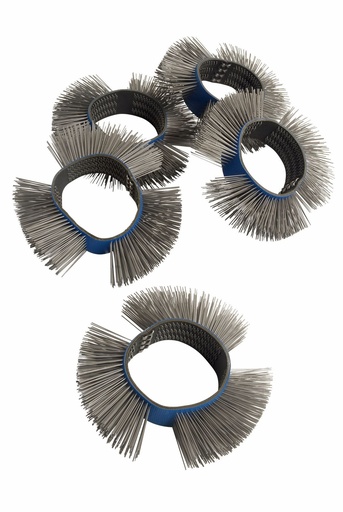 [FMT5084/5] Wire brush wheels for FT1048 air tool. Fine. 5 wheels per pack