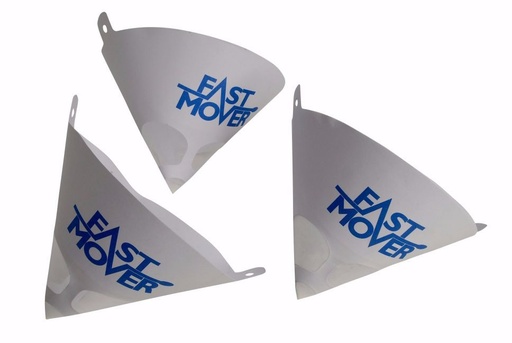 [FMT5125] Paper paint strainer with nylon mesh. Suitable for water & solvent based paints. 125micron mesh. 250 strainers per dispenser box