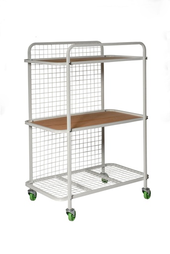 [FMT600] Parts storage cart. 3 shelves. Fitted with 1100 swivel caster  210kg capacity