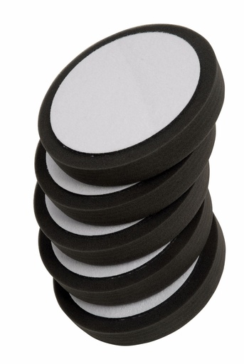 [FMT6044] Soft black polishing pad. 150 x 30mm with hook & loop. 5 pads per pack