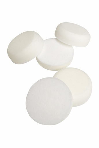 [FMT6069/5] Hard white compounding pad with hook & loop. 75 x 30mm. 5 pads per pack