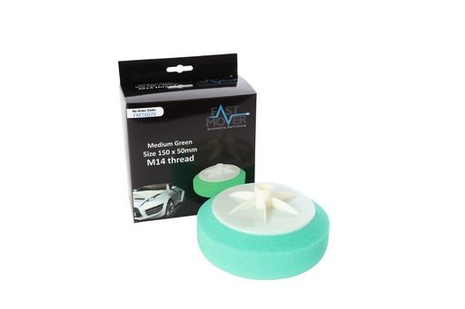 [FMT6070] Hard green compounding pad. 150 x 50mm M14 thread