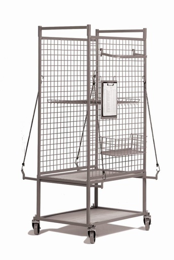 [FMT615] Vehicle parts storage trolley for car repair workshops