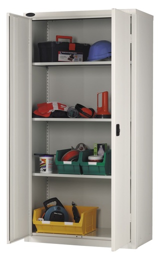 [FMT6215] Lockable workshop cabinet with 2 doors and 3  shelves. 1830 x 915 x 400mm