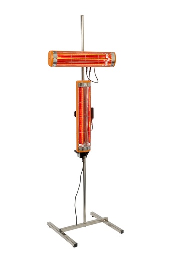 [FMT6910] Infrared paint dryer on stand with digital timer fitted with 2 cassettes.240volt 2000watt