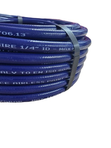 [FMT81415] Twin Metal Braided high pressure hose 450BAR  1/4NPT, 15mtrs