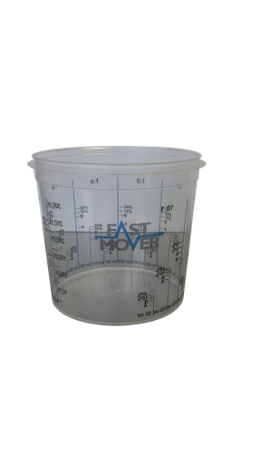 [FMT8500] Plastic paint mixing cups with ratios. 750ml . 200 cups per box