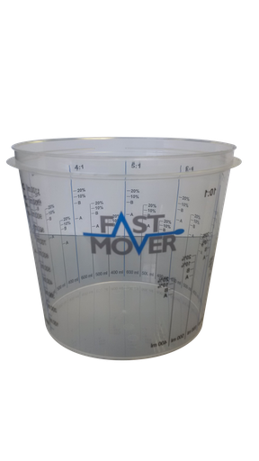 [FMT8514] Plastic paint mixing cups with ratios. 1400ml . 200 cups per box
